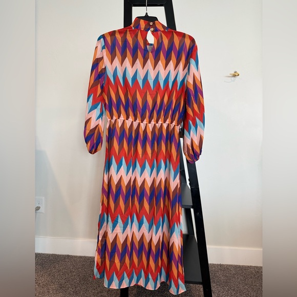 Colorful Geometric Pattern Dress - Picture 2 of 5